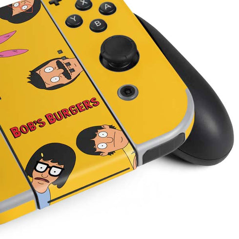 Bobs Burgers Stare Nintendo Switch OLED (2021) Skin